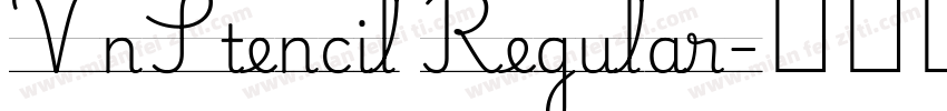 VnStencil Regular字体转换